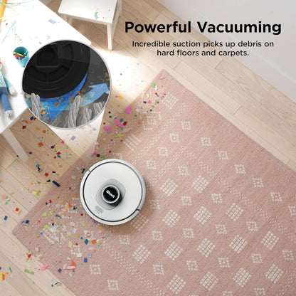 Shark Matrix Clean Robot Vacuum - Powerful Suction for Pet Hair & Hard Floors | Self-Empty Base | Cool Grey