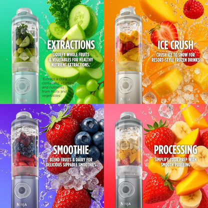 Ninja Blast Max Portable Blender - Cordless, 22 oz, Dishwasher Safe, Ice Crush & Smoothie Programs