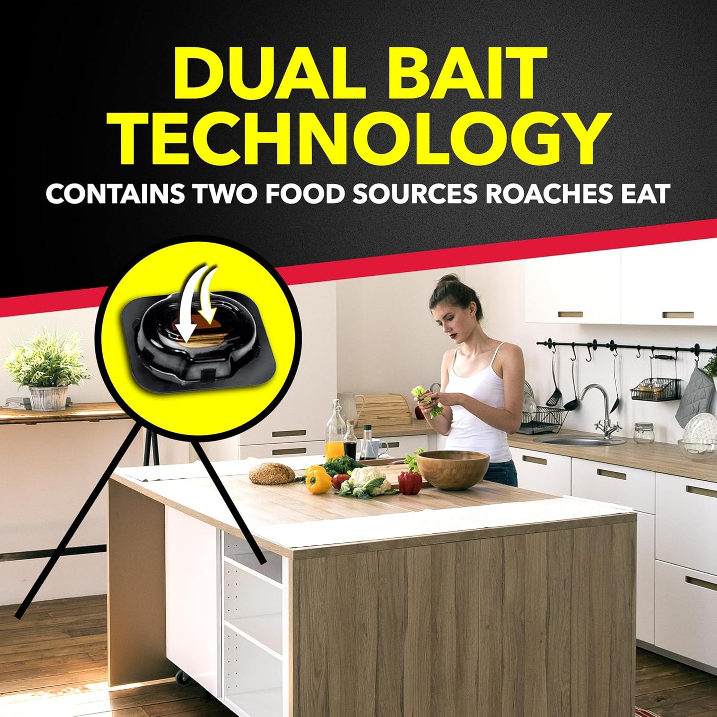 Raid Roach Killer Baits - Effective Pest Control with Egg Stoppers | 12 Count