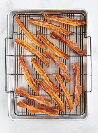 Nordic Ware Extra Large Baking Tray - Crisping Rack for Perfectly Baked Goods | Silver Finish