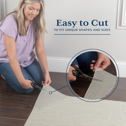 Veken Rug Pad Gripper - Non-Slip Area Rug Pad for Hardwood & Tile Floors | 4x5 Ft Thickness