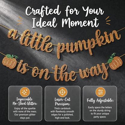This Little Pumpkin Banner - Variation of THIS Listing Banner1 for Pumpkin Baby Shower & Gender Reveal