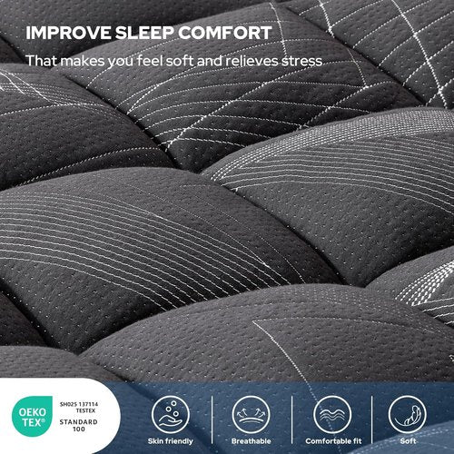 BEDLORE Queen Mattress Topper - Soft Bamboo Viscose Pillow Top for Back Pain Relief | Fits 6-18 Inch Deep Mattresses