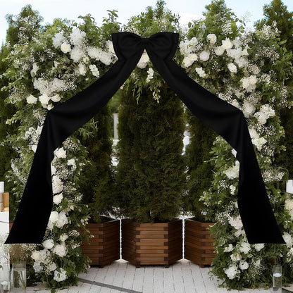 Regine Switzerland Large Satin Bow Decoration - Giant Wall Bows for Weddings & Baby Showers | Black