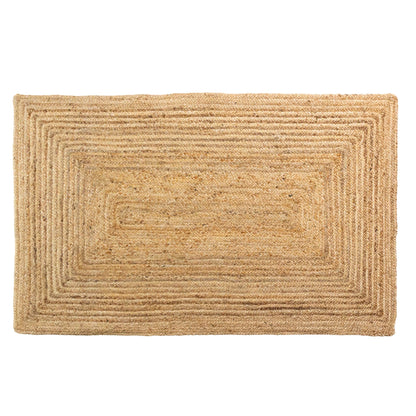 Super Area Rugs Farmhouse Jute Braided Rug - Reversible Natural Fiber- Eco Friendly Rug for Living Room - Kitchen - Entryway Hand Woven, Natural, Rectangle 3' X 5'