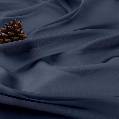 OWENIE Sheer Curtains 84 Inches Long 2 Panels Set, Sheer Navy Blue Curtains for Living Room Bedroom 59 Inch Extra Wide, Modern Voile Filmy Rod Pocket Drapes, 2 Pcs, Each 59 W x 84L, Navy Blue