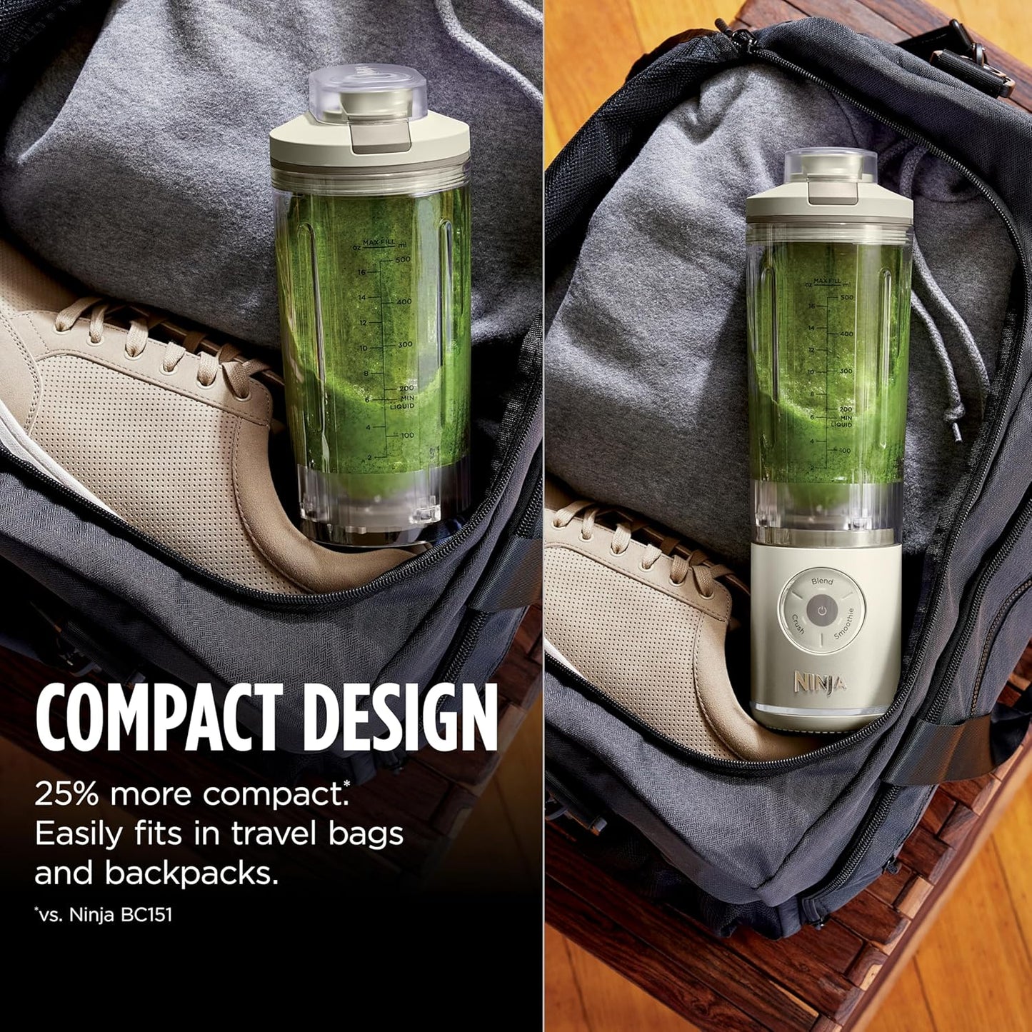 Ninja Blast Max Portable Blender - Cordless, 22 oz, Dishwasher Safe, Ice Crush & Smoothie Programs