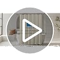 2-in-1 Waterproof Textured Fabric Shower Curtain - Cream, 72x72 Inches, Pack of 1