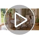 White Plastic Folding Chair, Heavy Duty Steel Frame 350 Lbs Capacity, Stackable & Portable - 2 Pack