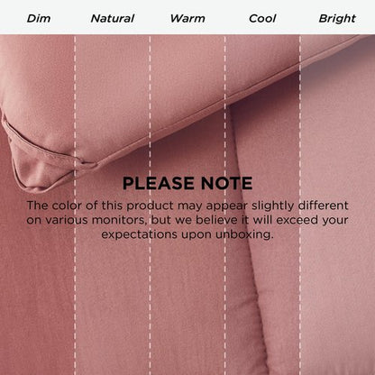 Bedsure Comforter Duvet Insert - Quilted Comforters Twin Size, All Season Duvet, GentleSoft Down Alternative Bedding Blanket, with 8 Tabs, Gifts for Women/Men, Dusty Pink, Twin 88 x 68 Inches