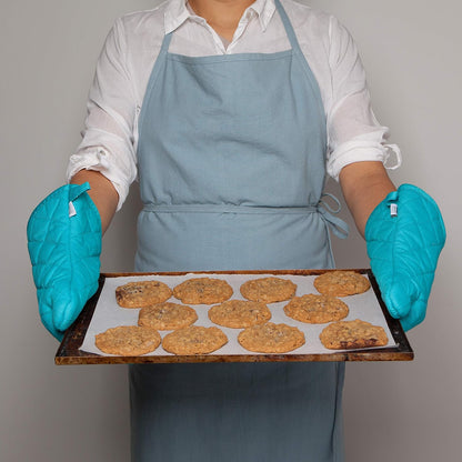 Now Designs Basic Oven Mitt | Bali Design - 6.5 x 13 in | Set of 2 for Stylish Kitchen Protection