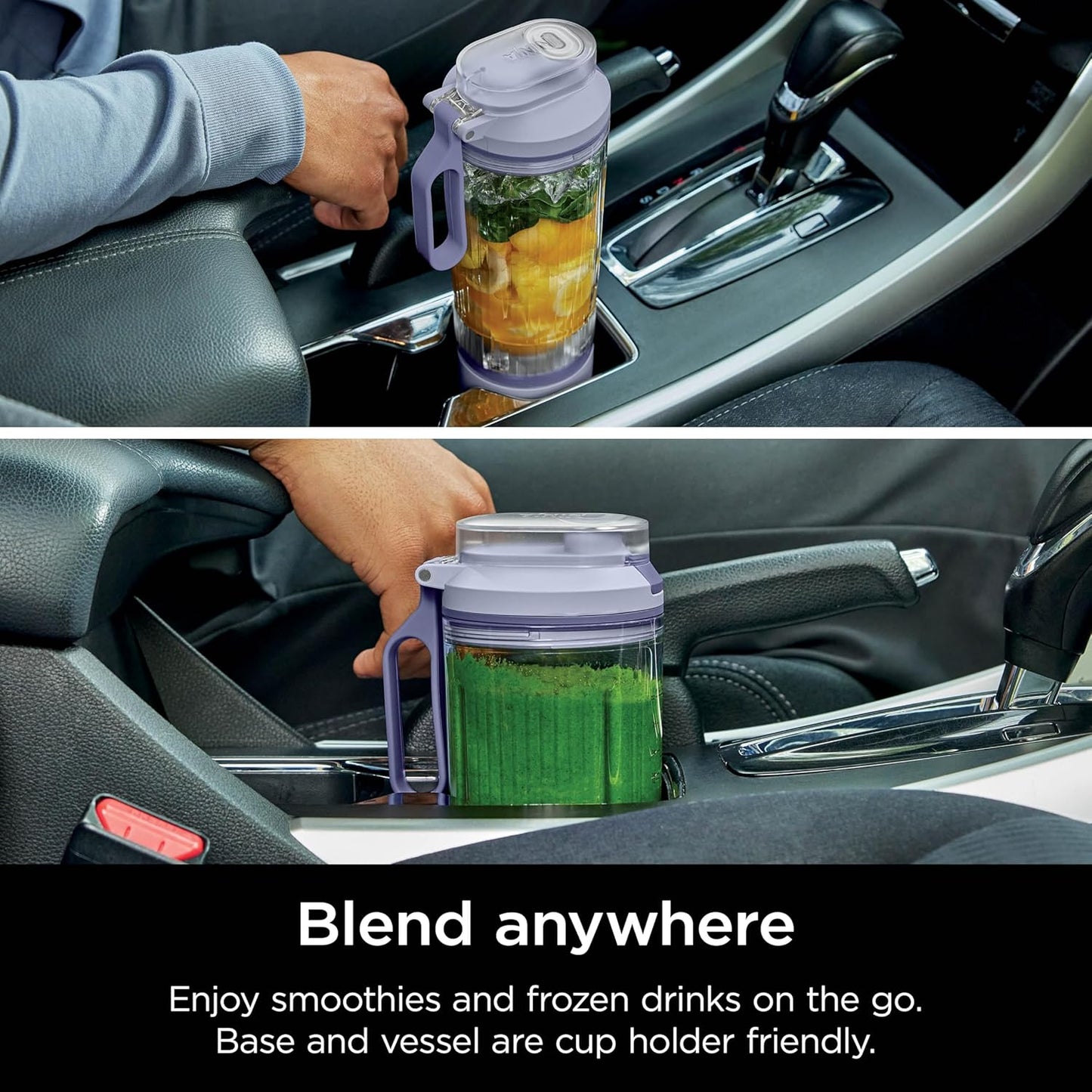 Ninja BC251LD Blast Max Cordless Blender - Smoothies, Ice Crush, 22 oz Twist & Go Vessel, Lavender - Certified Refurbished