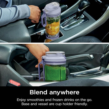Ninja BC251LD Blast Max Cordless Blender - Smoothies, Ice Crush, 22 oz Twist & Go Vessel, Lavender - Certified Refurbished