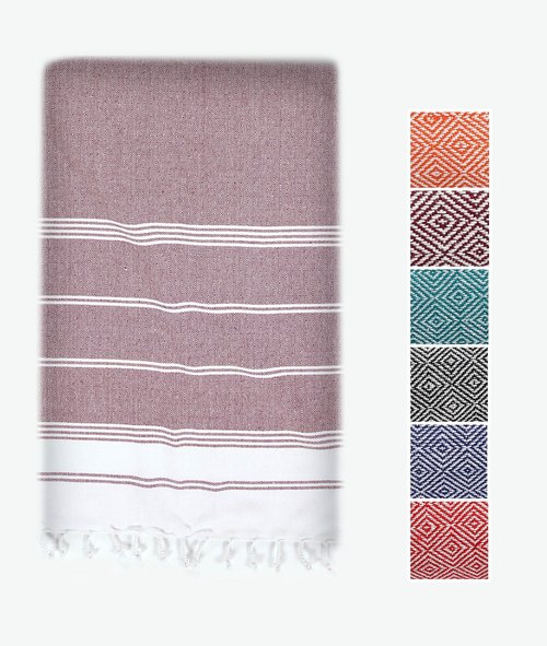 LANE LINEN Large Pool Towels, XL Beach Towel, Pre-Washed, No Shrink, Quick Dry Oversized Beach Towels, Stylish Beach Towel for Women, Sand Free Towel, 39"x71" - Fired Brick