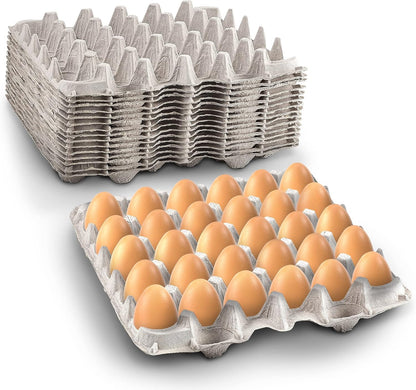MT Products Egg Cartons - Durable Pulp Fiber Holds 30 Eggs | Pack of 15 - Made in the USA