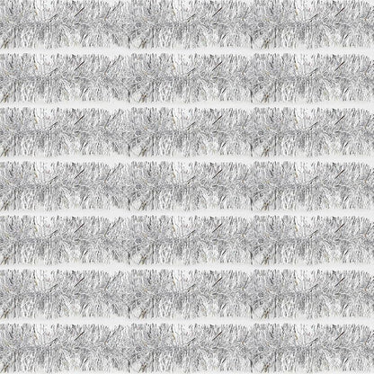 Ohiyoo 200 ft Silver Tinsel Garland Wall Hanging Streamers for Christmas Party Decoration - 8 x 24.6 ft