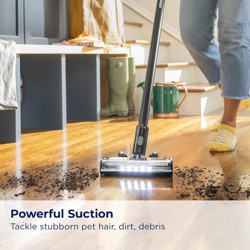 Bissell CleanView XR Cordless Vacuum - Lightweight, Tangle-Free Brush Roll, 35-Min Runtime, XL Tank, LED Lights