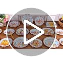 Gingerbread Party Supplies Set - Paper Plates Napkins & Plastic Forks for Christmas Celebration - Variation of Gingerbread Party