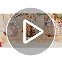 Jesus with Cardinals Religious Christmas Ornament - Christian Holiday Decor - Jesus Pattern D