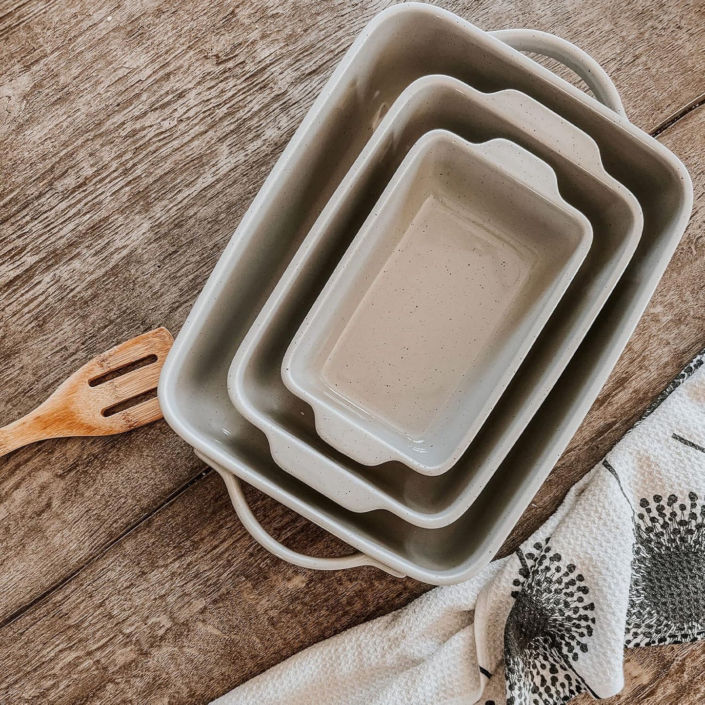 Mora 9x13in Deep Porcelain Baking Dish - Oven Safe & Freezer Friendly for Versatile Cooking