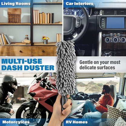 Professional Car Duster Interior – Car Accessories for Women and Men (Lint & Scratch Free)