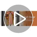Fall Harvest Wreath Bow - Large Autumn Front Door Decor 27x13 Inches - Orange Variation