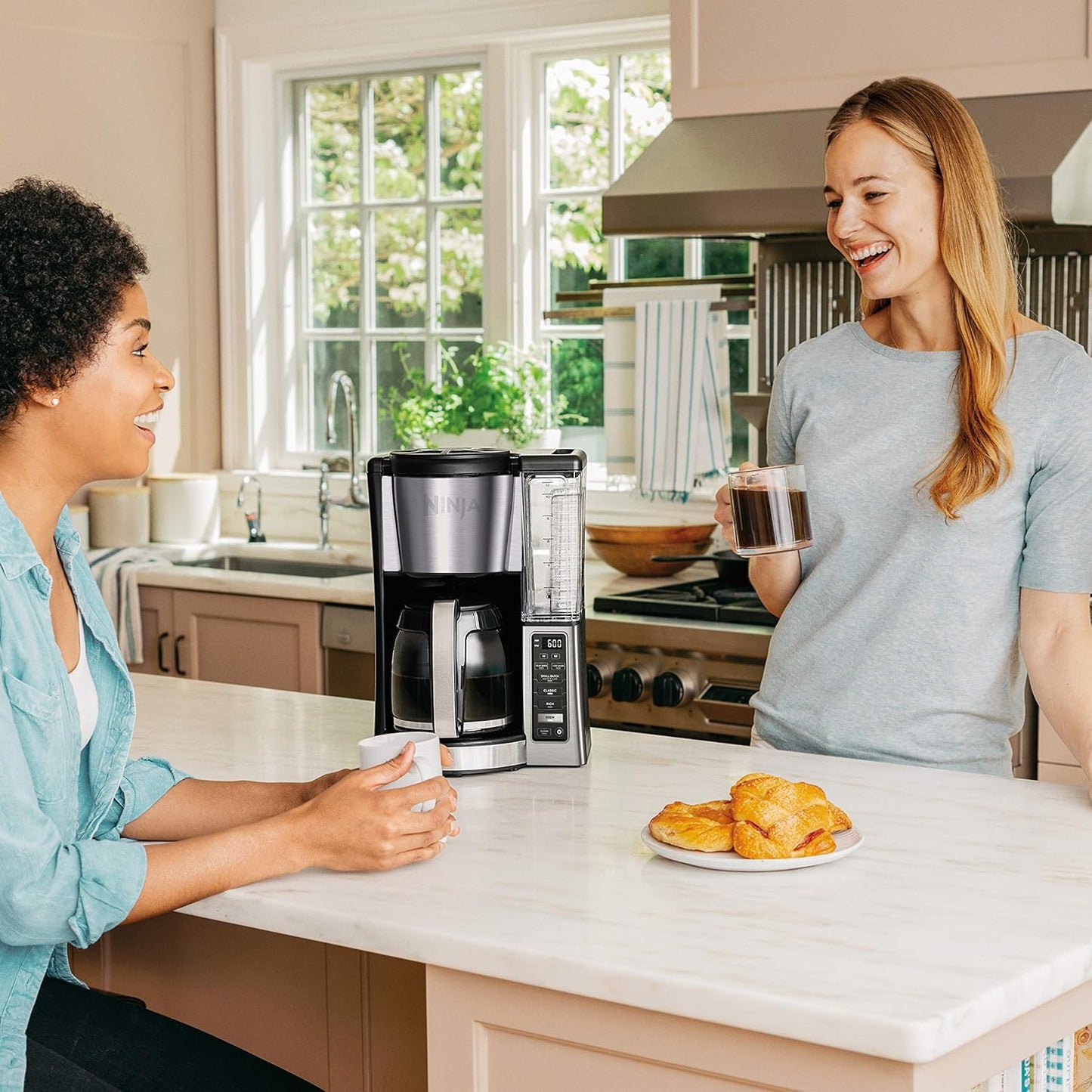 Ninja 12-Cup Programmable Coffee Maker - Refurbished 60 oz in Black/Stainless Steel