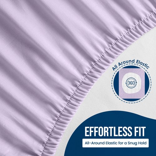 Utopia Bedding Waterproof Mattress Protector Twin Size, Premium Terry Mattress Cover 200 GSM, Breathable, Fitted Style with Stretchable Pockets (Lavender)