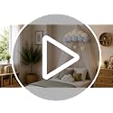 Kids Cloud Bed Canopy with Stars - Nursery Room Decor for Girls & Boys