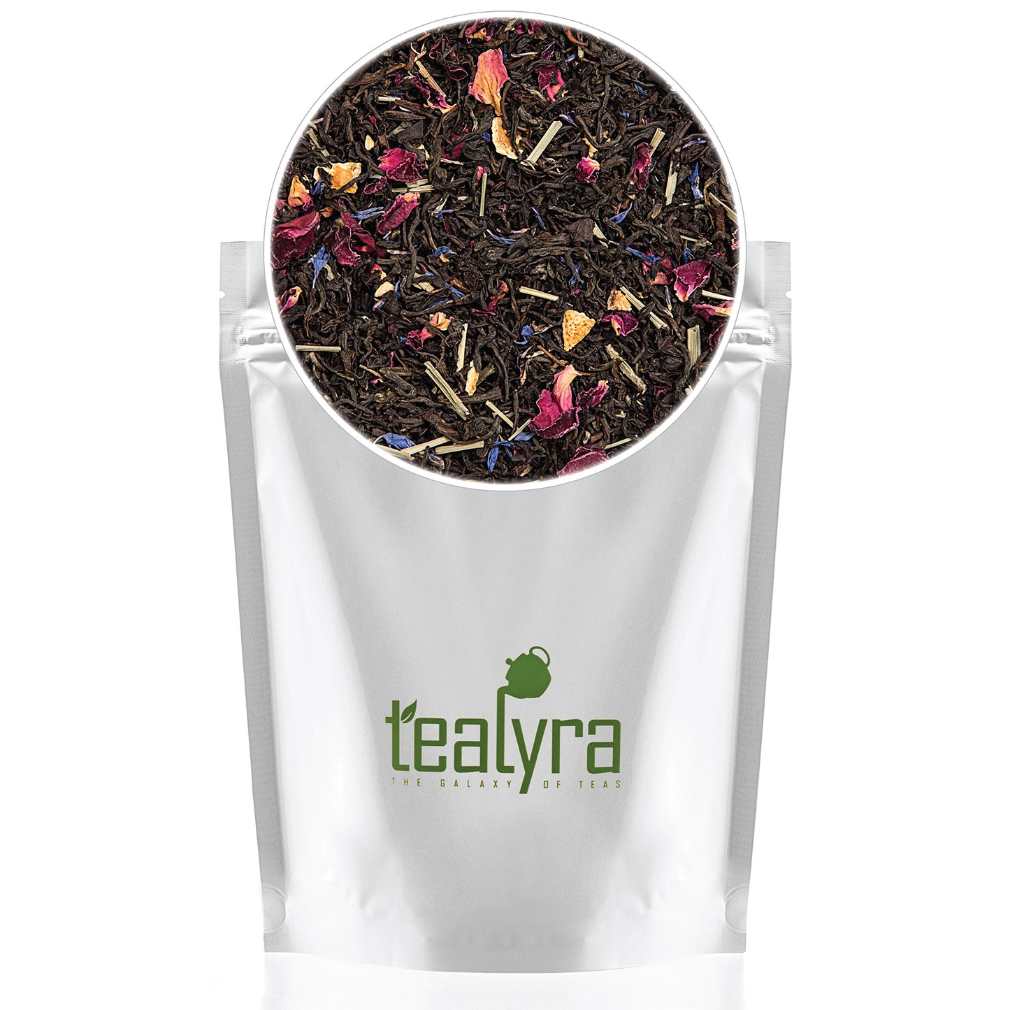 Tealyra - Milady Grey - Delightful Black Loose Leaf Tea - Rose Petals and Lemongrass with Orange - Medium Caffeine - Blend - All Natural - 110g (4-ounce)