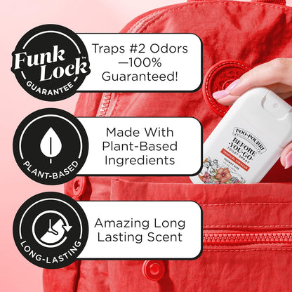 Poo-Pourri Pocket Toilet Spray - Tropical Hibiscus Travel Deodorizer | 1 Fl Oz, Up to 50 Uses, TSA Approved