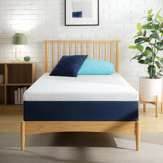 ZINUS 12 Inch Twin Cooling Comfort Hybrid Mattress [New Version], Fiberglass Free, Medium Firm Feel, Motion Isolation, Certified Safe Foams & Fabric