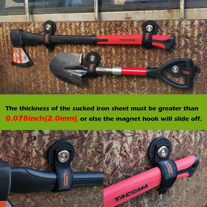 ULIBERMAGNET Strong Magnetic Storage Straps - Heavy Duty Organizer for Garage & Workshop | 2 Pack, 1.69 Inch