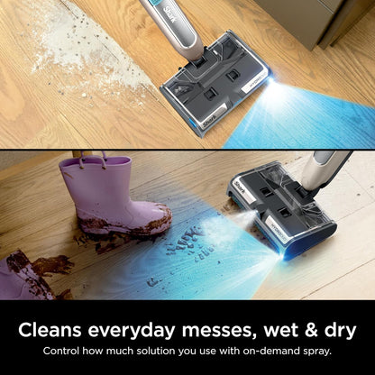 Shark HydroDuo Cordless Hard Floor Cleaning System - Wet & Dry Debris Pickup, Stone Metallic