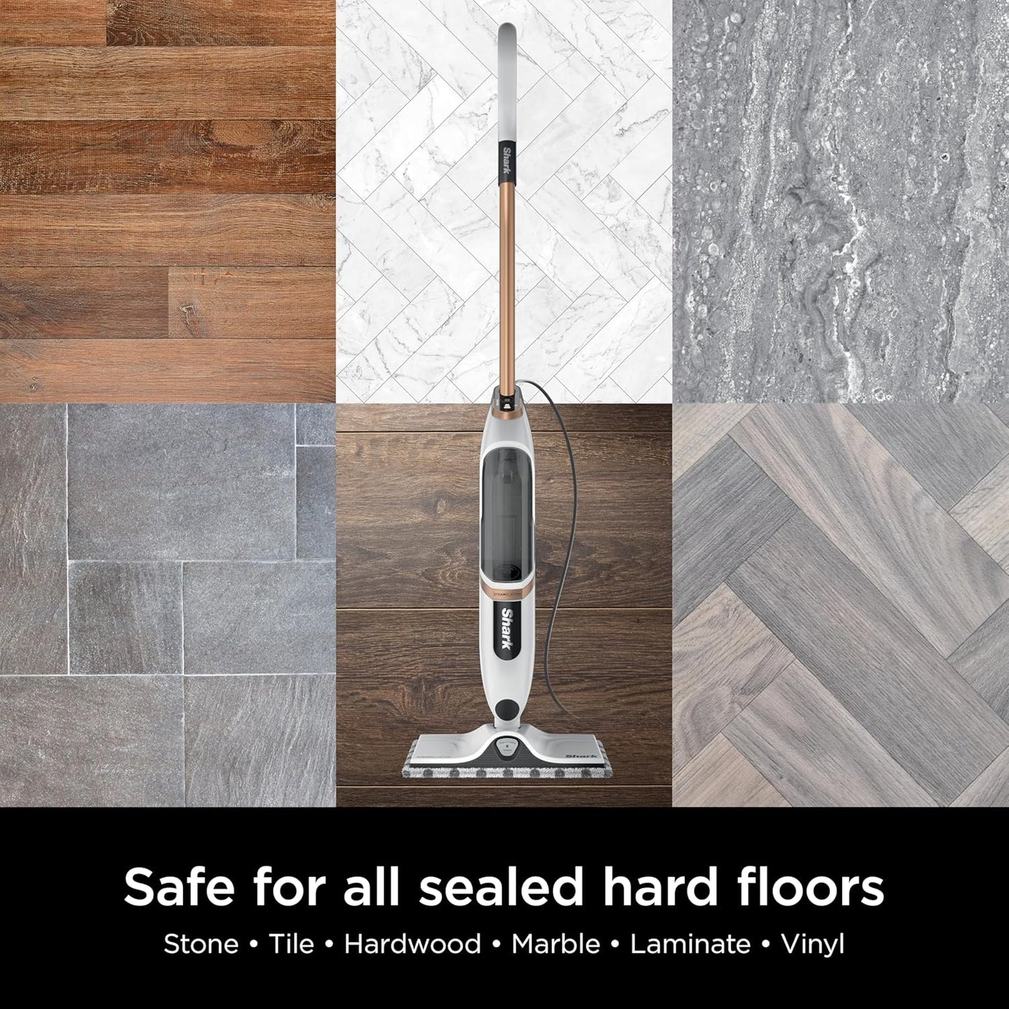 Shark SteamSpot Steam Mop - Powerful Steam Blaster Technology, 3 Modes, XL Water Tank | Lightweight for Sealed Hard Floors