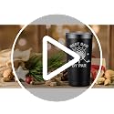 Golf Gift for Dad - Black Dad Tumbler - Perfect Christmas Golf Accessories