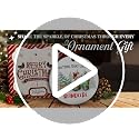 Funny Tractor Reindeer Christmas Ornament - Rustic Farmhouse Holiday Decor