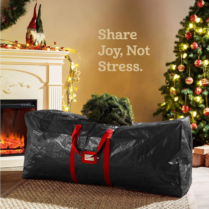 Zober Christmas Tree Storage Bag | Waterproof & Durable for 7.5 Ft Artificial Trees - Black