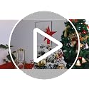 Aneco Red Glitter Christmas Tree Topper 6 Inch Shatterproof Star Treetop
