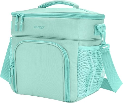 Bentgo Prep Deluxe Insulated Multimeal Bag - Holds 5 Meals, Premium Insulation Up to 8 Hrs | Large Capacity, Coastal Aqua