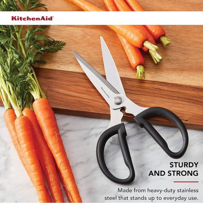 KitchenAid Universal Stainless Steel Shears - Versatile Utility Scissors in Black