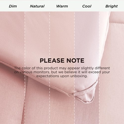 Bedsure Comforter Duvet Insert - Quilted Comforters Full Size, All Season Duvet, GentleSoft Down Alternative Bedding Blanket, with 8 Tabs, Gifts for Women/Men, Pink, Full 86 x 82 Inches
