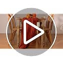 Burgundy Cheesecloth Table Runners 4 Pack - Rustic Boho Holiday Decor