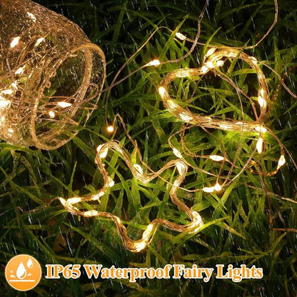 Lakumu Fairy Lights | 6-Pack Battery Operated 7FT String Lights - Waterproof Silver Wire for Mason Jars & Decor