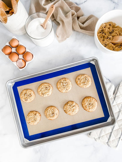 USA Pan Bakeware Nonstick Half Sheet Pan Set with Silicone Mat - Perfect for Baking & Cooking