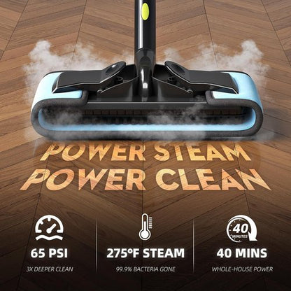 Heavy-Duty Steam Cleaner - 1500W Handheld Floor Steamer with 22 Accessories & 16ft Cord for Deep Cleaning