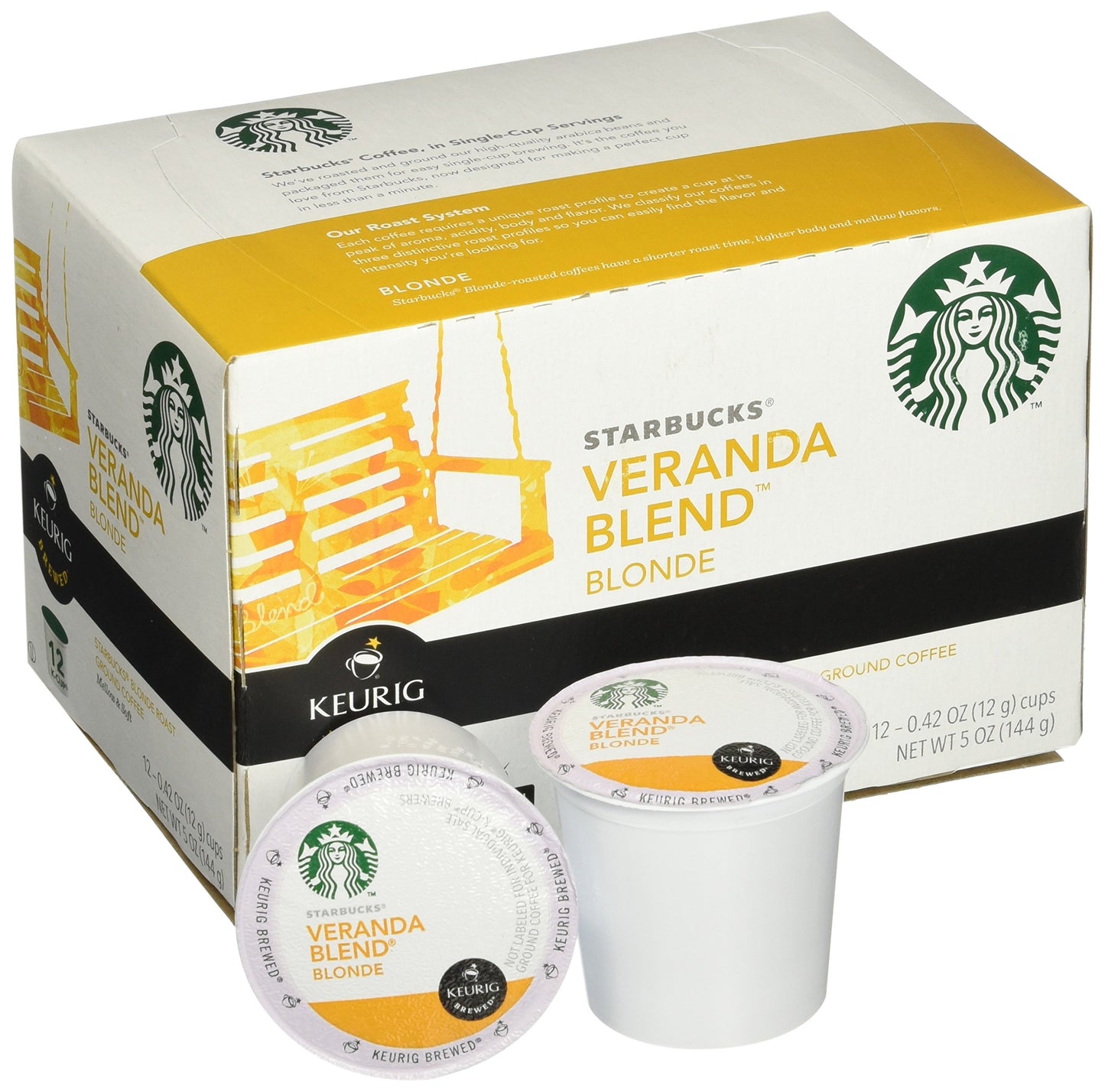 Starbucks Veranda Blend Blonde, K-Cup 12-count