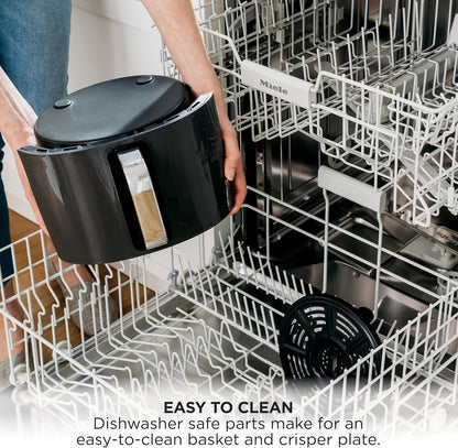 Ninja Air Fryer - 4 QT Capacity | 4-in-1 Cooking Functions | Dishwasher Safe Parts | Includes 20 Healthy Recipes | Grey