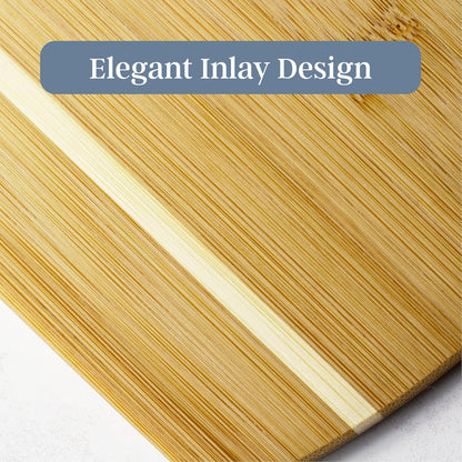 Totally Bamboo Cutting Board Set - 2 Assorted Sizes of Eco-Friendly Bamboo Boards for Kitchen