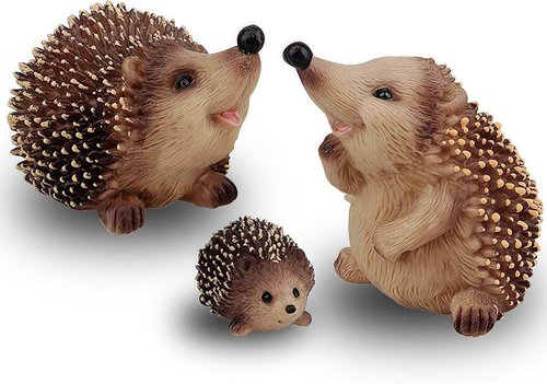 Gemini&Genius Hedgehog Animal Toys - Jungle Family Figures for Kids Play | Perfect Cake Toppers & Party Favors